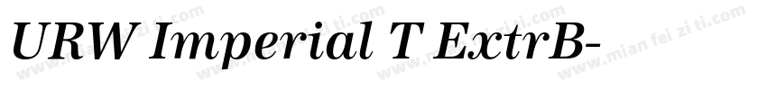 URW Imperial T ExtrB字体转换